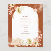 Seasons Fall Earthen Mix Boho Floral Wedding (Rückseite)