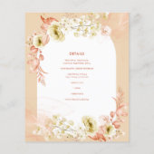 Seasons Fall Earthen Mix Boho Floral Wedding (Rückseite)