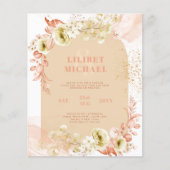 Seasons Fall Earthen Mix Boho Floral Wedding (Vorderseite)
