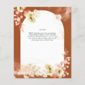 Seasons Fall Earthen Mix Boho Floral Wedding (Rückseite)