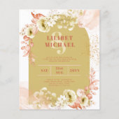 Seasons Fall Earthen Mix Boho Floral Wedding (Vorderseite)
