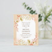 Seasons Fall Earthen Mix Boho Floral Wedding (Stehend Vorderseite)