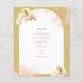 Seasons Fall Earthen Mix Boho Floral Wedding (Rückseite)