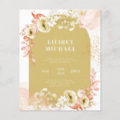 Seasons Fall Earthen Mix Boho Floral Wedding (Vorderseite)