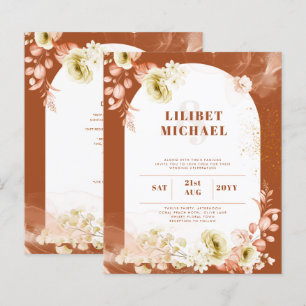 Seasons Fall Earthen Mix Boho Floral Wedding