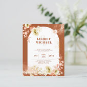 Seasons Fall Earthen Mix Boho Floral Wedding (Stehend Vorderseite)