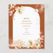 Seasons Fall Earthen Mix Boho Floral Wedding (Rückseite)