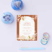 Seasons Fall Earthen Mix Boho Floral Wedding Flyer (Einzeln)