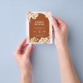 Seasons Fall Earthen Mix Boho Floral Wedding Flyer (Gruppe)