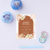 Seasons Fall Earthen Mix Boho Floral Wedding Flyer (Einzeln)