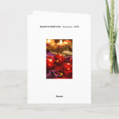 SEASON'S GREETINGS 2017 2018 card Feiertagskarte (Rückseite)
