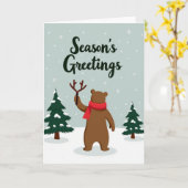Seasons Greetings Card Karte (Gelbe Blume)