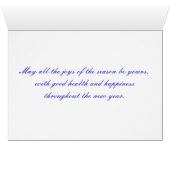 Seasons Greetings Card (lake & woods photo scene) (Innenansicht Horizontal (Unten))