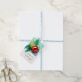 Season's Greetings Card With Baubles Geschenkanhänger (Mit Garn)