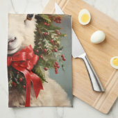 Season's Greetings Christmas Lamb Kitchen Towel Geschirrtuch (Viertel Falte)