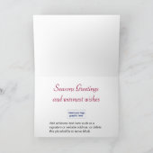 Season's Greetings Feiertagskarte (Innenseite)