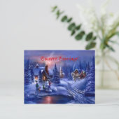 Seasons greetings! feiertagspostkarte (Stehend Vorderseite)