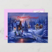 Seasons greetings! feiertagspostkarte (Vorne/Hinten)