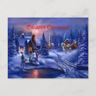 Seasons greetings! feiertagspostkarte
