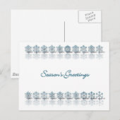 Season's Greetings Feiertagspostkarte (Vorne/Hinten)