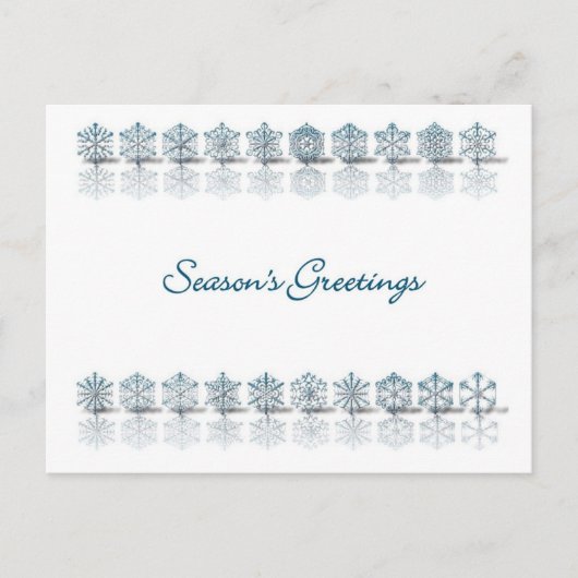 Season's Greetings Feiertagspostkarte (Vorderseite)