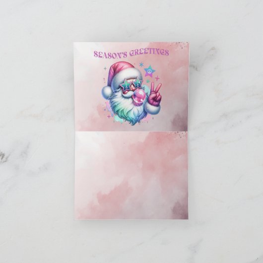 SEASON'S GREETINGS Folded Holiday Card Feiertagskarte (Innenseite)