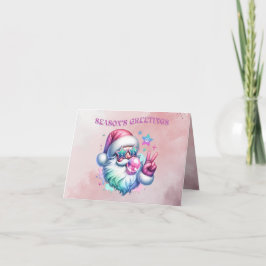 SEASON'S GREETINGS Folded Holiday Card Feiertagskarte