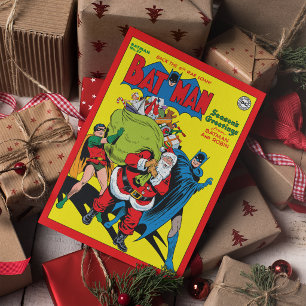 Season's Greetings From Batman And Robin Feiertagskarte