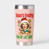 Season's Greetings From My Last Nerve Thermobecher (Vorderseite)