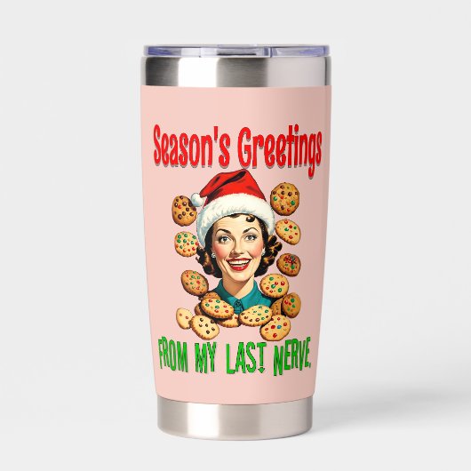 Season's Greetings From My Last Nerve Thermobecher (Vorderseite)