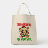 Season's Greetings From My Last Nerve Tragetasche (Rückseite)