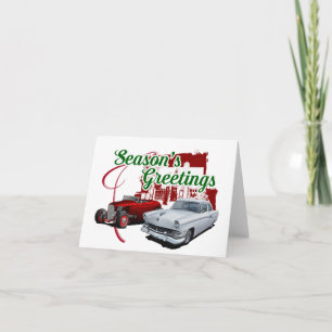 Seasons Greetings Hot Rods Karte