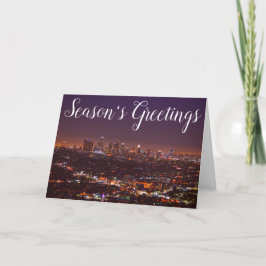 Season's Greetings Los Angeles Holiday Card Feiertagskarte