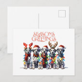 SEASON'S GREETINGS Postcard Feiertagspostkarte (Vorne/Hinten)