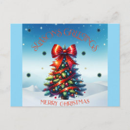 SEASON'S GREETINGS Postcard Feiertagspostkarte