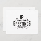 Season's Greetings Postkarte (Vorne/Hinten)