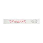 Season's Greetings Snowflake wraparound label (Person)