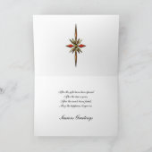 Season's greetings snowflakes card feiertagskarte (Innenseite)