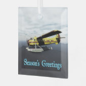 Season's Greetings - von Havilland DH3-C Otter Ornament Aus Glas (Vorderseite links)