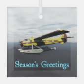 Season's Greetings - von Havilland DH3-C Otter Ornament Aus Glas (Vorderseite)