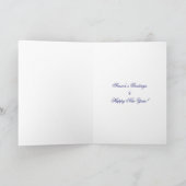 Season's Greetings Waves of Illumination Card Feiertagskarte (Innenseite)
