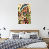 Seasons GreetingsGirl in a Hood Leinwanddruck (Insitu (Schlafzimmer))