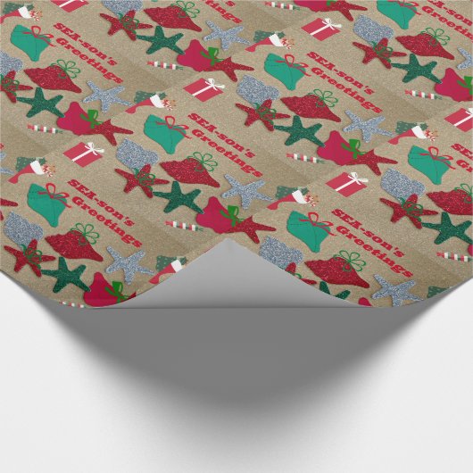 SEAsons Grüße Geschenkpapier (Ecke)