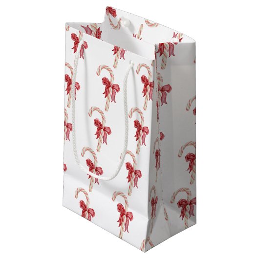 Seasons grüßt Weihnachten Weihnachten mit Kerzensc Kleine Geschenktüte (Vorderseite Schrägansicht)