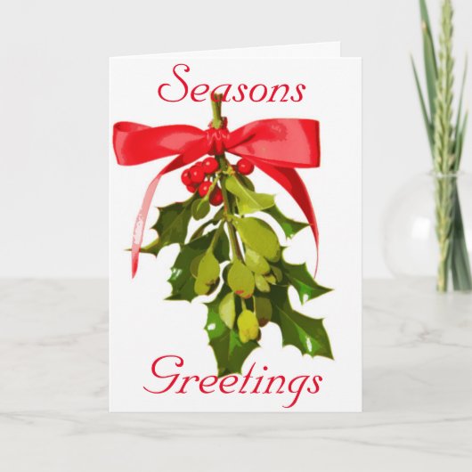 Seasons Grußwort Feiertagskarte (Vorderseite)