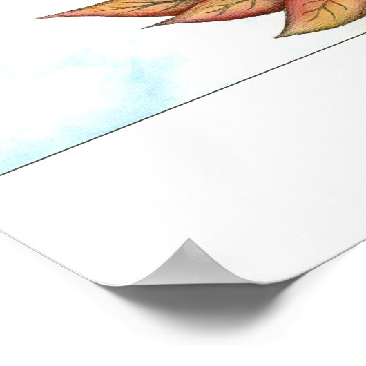 Seasons Meet Poster Print (Ecke)