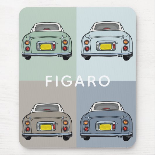 Seasons of Figaro Car Pattern Name Mousepad (Vorne)