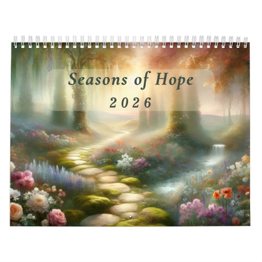 Seasons of Hope 2026 Inspirational Floral Wall Kalender (Titelbild)