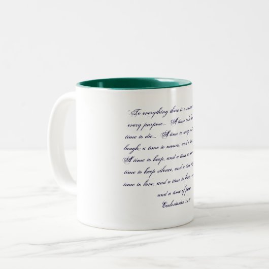 "Seasons of Life" Tasse (Vorderseite Links)