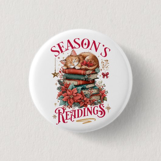 Season's Readings Cozy Kitten  Button (Vorderseite)